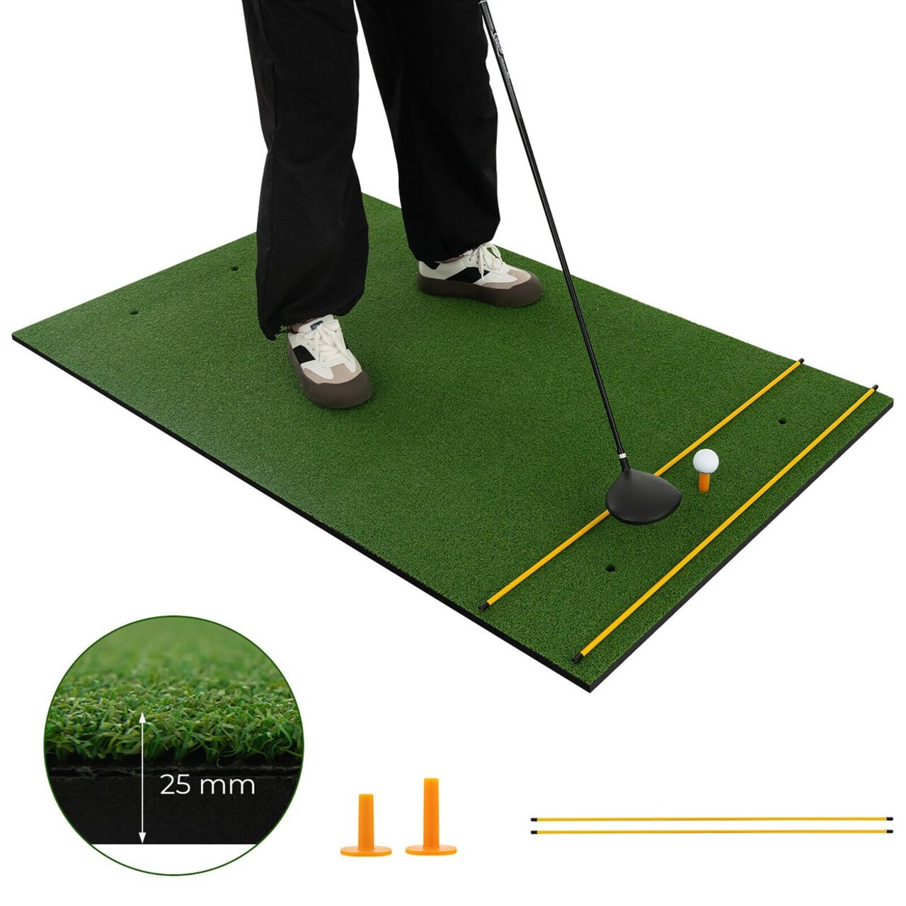 5 X 3 Ft Golf Hitting Mat Artificial Indoor Outdoor Turf Golf Training Mat 25 Mm